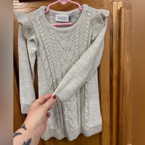 The Children's Place Beige Cable Knit Dress - Picture 3 of 5